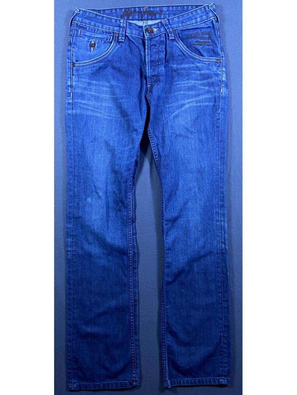 PEPE JEANS LONDON SLIM FIT LOW SIZE TAG 32x34 ACTUAL31x32 Gaspipe AW-10 Whiskers